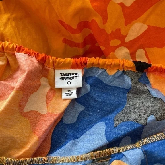 Tabitha Brown x Target Floral Print Puff Sleeve Tie-Back Midi Dress - Picture 8 of 8